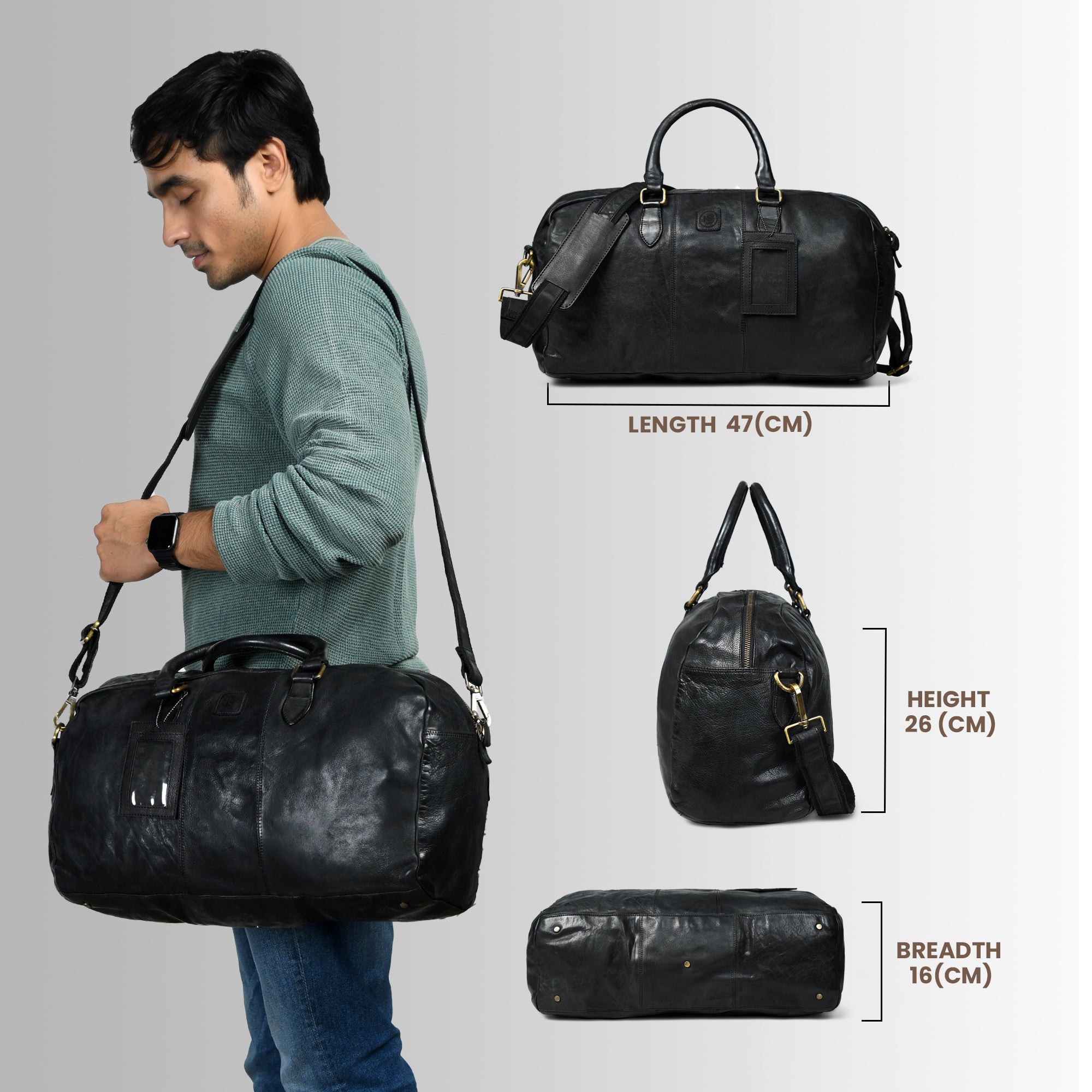 Imperium Luxe Leather Duffel Bag